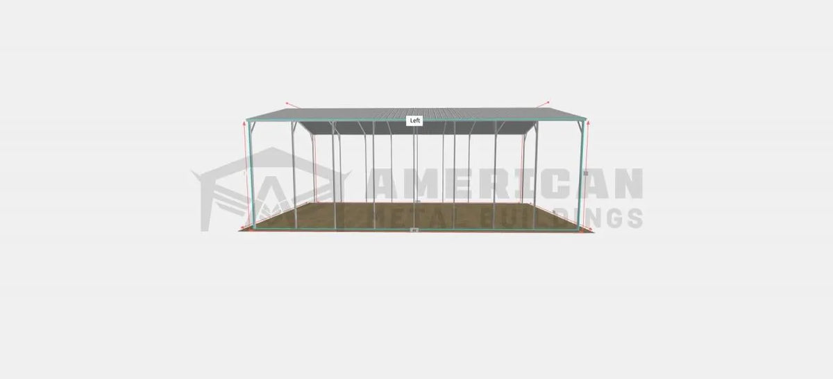 24x40x14 Steel Carport