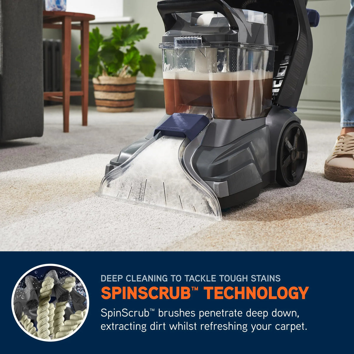 Vax SpinScrub Power Plus Upright Carpet and Upholstery Cleaner