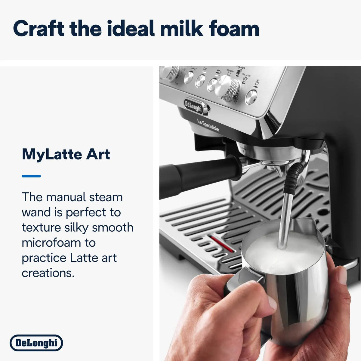 De'Longhi La Specialista Metal Barista Pump Espresso Machine