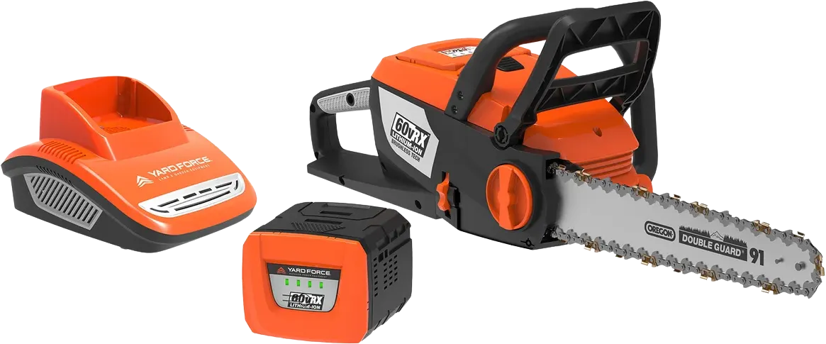 Yard Force YF60VRX 16″ Electric Chainsaw 60V Lithium-Ion with Fast Charger New