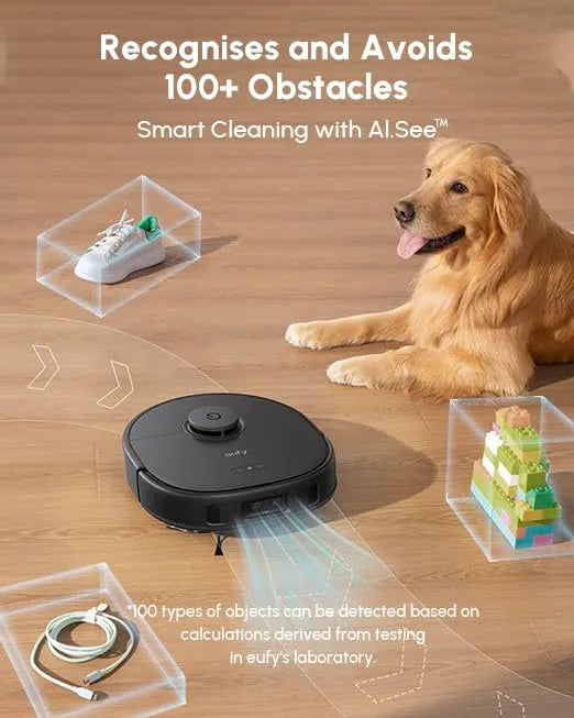 eufy X10 Pro Omni Robot Vacuum and Mop 8000Pa All-in-One Station Black