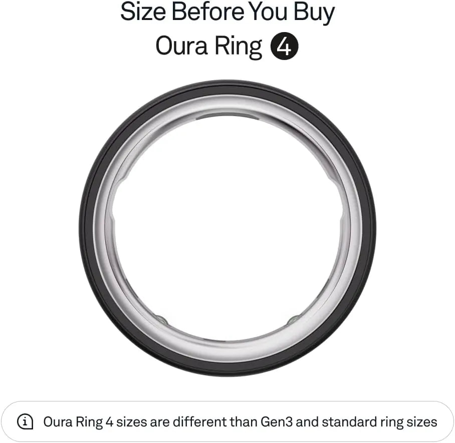Oura Ring 4 – Silver – Size 8