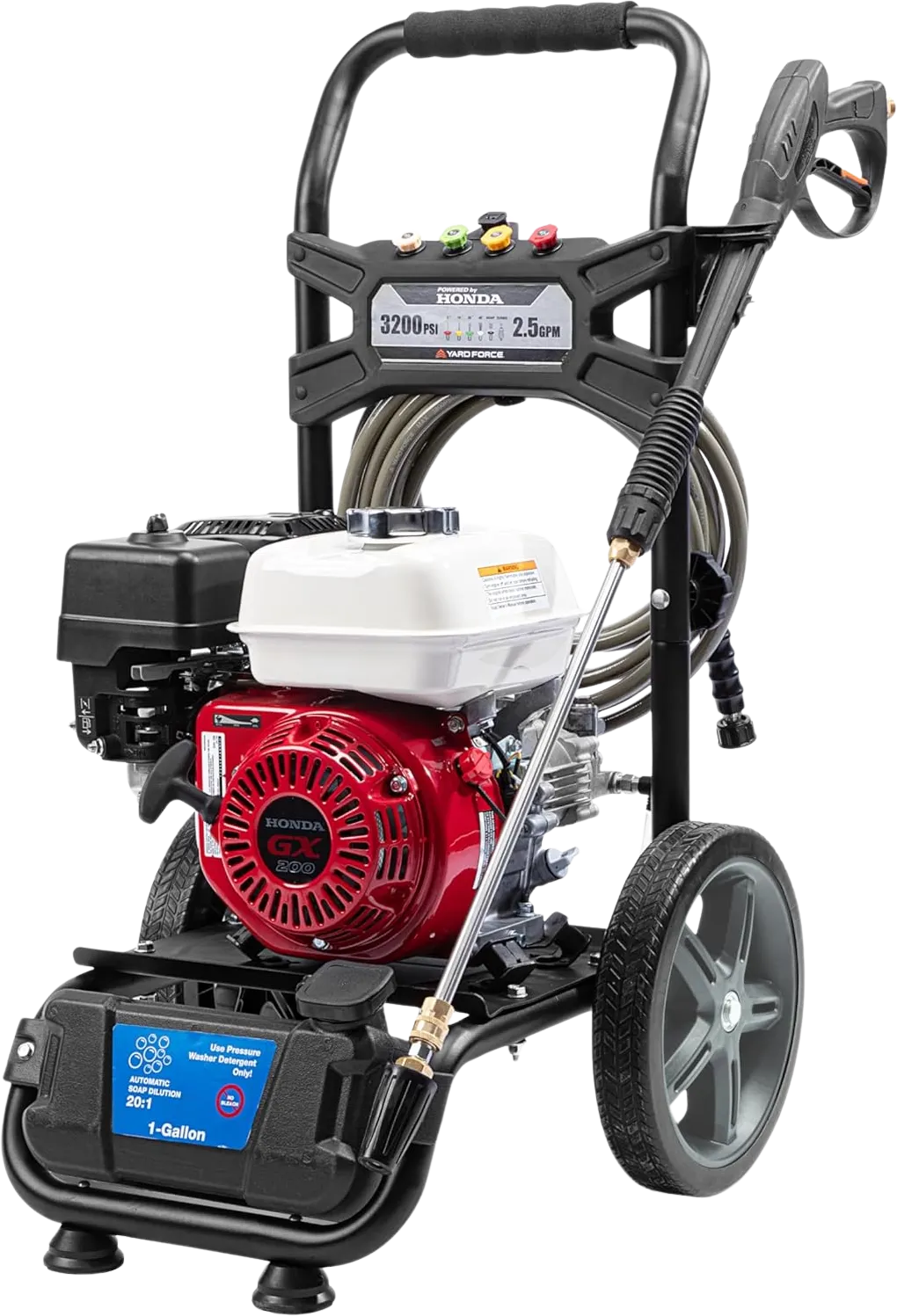 Yard Force YF3200-H Pressure Washer 3200 PSI 2.5 GPM Gas Honda GX200 196cc Engine New
