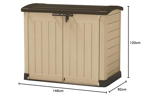 Keter Store-It Arc Garden Shed 1200L - Taupe/Beige