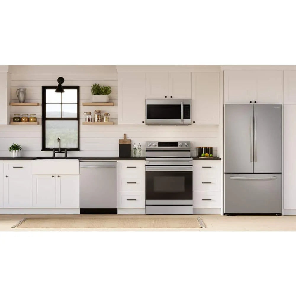 Samsung 24 in. Top Control Tall Tub Dishwasher in Fingerprint Resistant Stainless Steel with AutoRelease, 3rd Rack, 48 dBA
