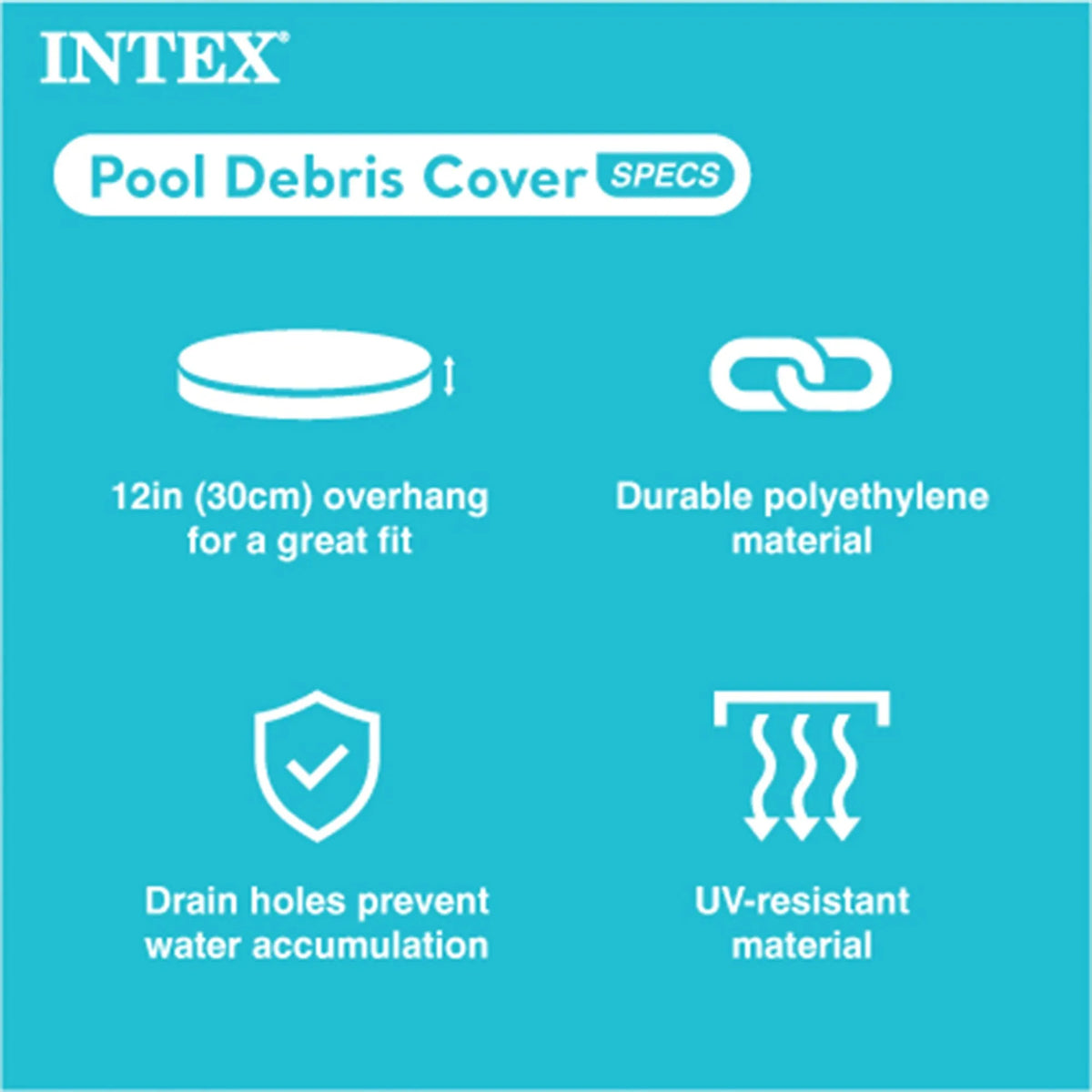 Intex 12′ x 30″ Metal Frame Round Swimming Pool w/ Filter Pump & 13′ Pool Cover