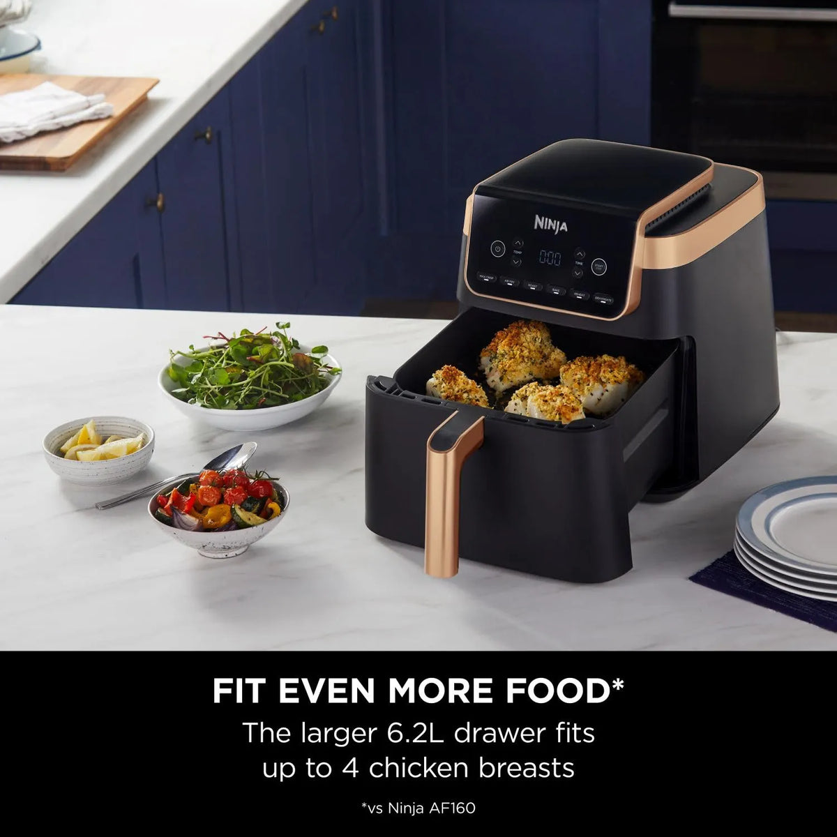 Ninja MAX PRO Air Fryer 6.2L Single Drawer Roast Bake