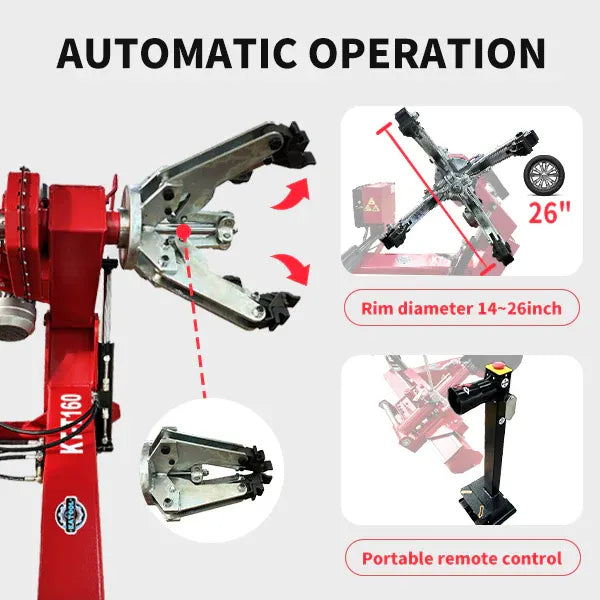 KT T160 Heavy Duty Truck Tire Changer Machine By KaTool