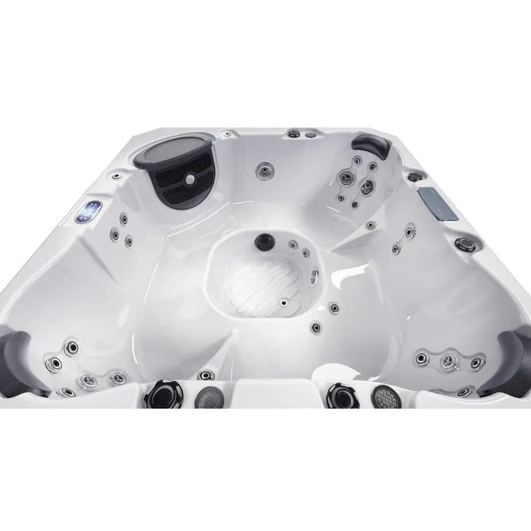 Luxuria Spas 220 Volt 7 – Person 55 – Jet Square Plug & Play Hot Tub with Ozonator
