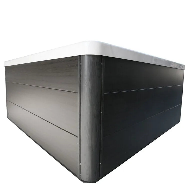 WSINC 5 – Person 32 – Jet Acrylic Square Hot Tub with Ozonator in Grey Oak