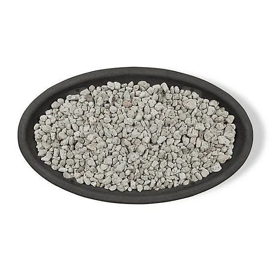 Real Flame 48.25 in. x 28.25 in. Riverside Oval Propane Gas Fire Bowl, Shale