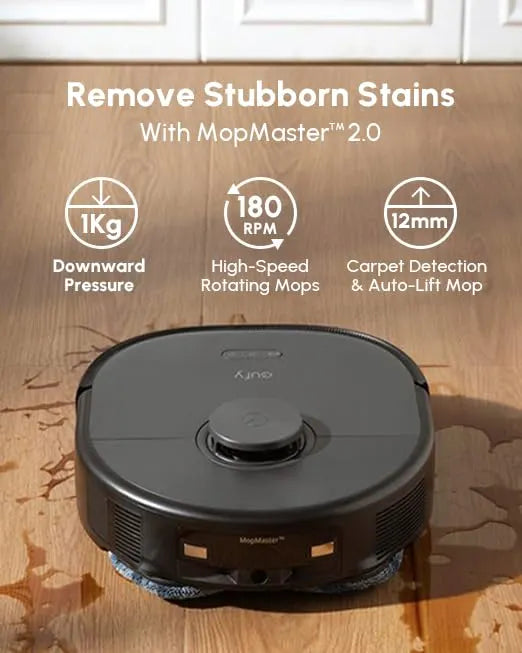 eufy X10 Pro Omni Robot Vacuum and Mop 8000Pa All-in-One Station Black
