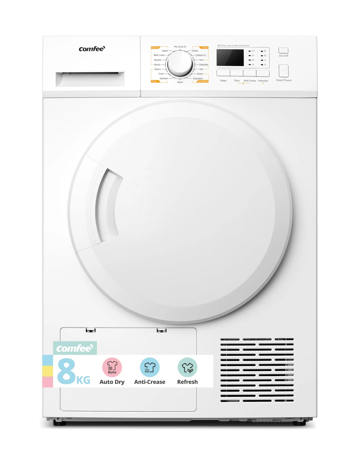 COMFEE' Heat Pump Tumble Dryer 8kg 16 Programmes Class A+