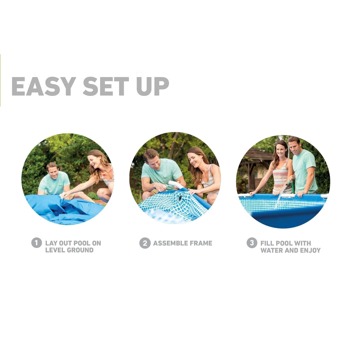 Intex 12’x30″ Swimming Pool w/ Pump, Maintenance Kit (2 Pack) & 12′ Pool Cover