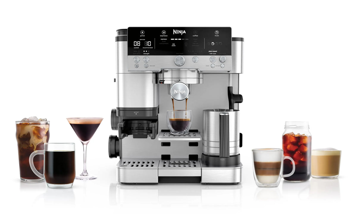 Ninja Luxe Premier 3-in-1 Coffee Machine Espresso, Latte & Cappuccino