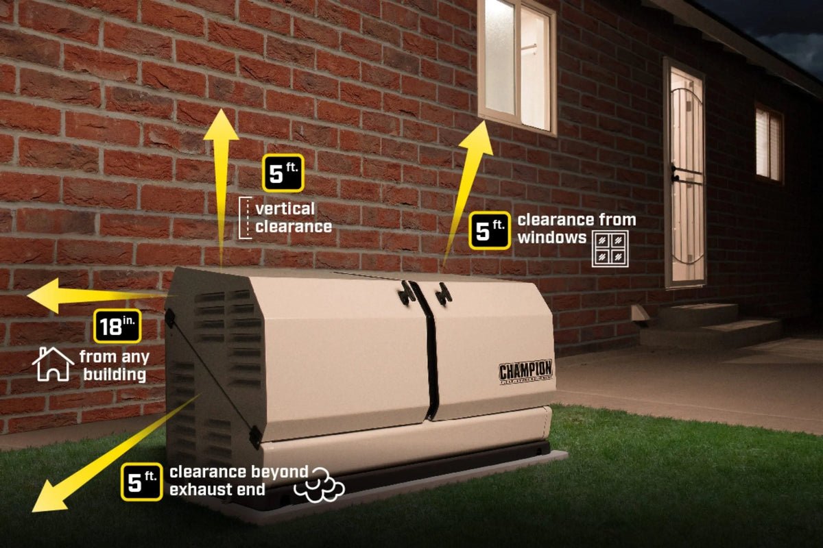 Champion 14-kW aXis Home Standby Generator with 100-Amp Whole House Switch (CA)