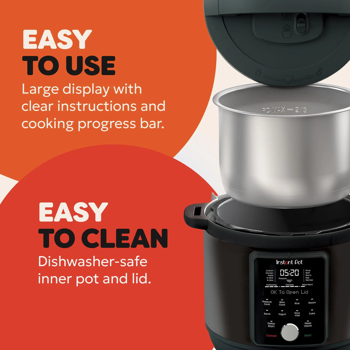 Instant Pot Duo Plus Multi-Function Pressure Cooker 5.7L Black