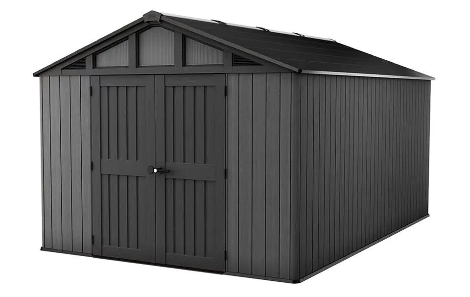 Keter Stronghold Resin Garden Shed Grey