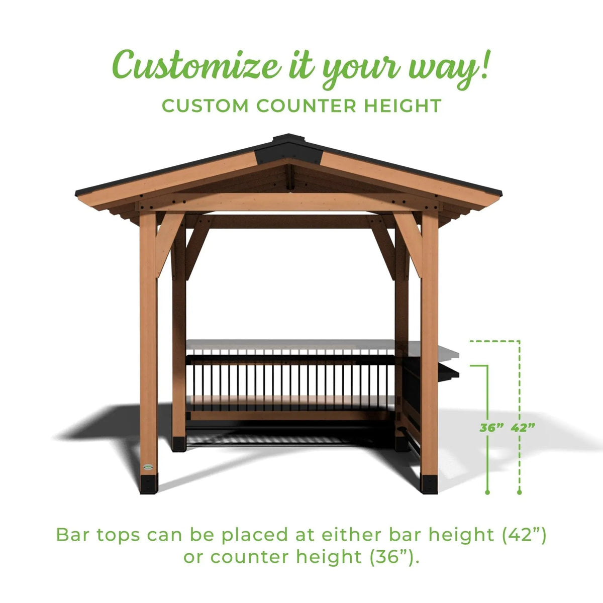 Granada Grill Gazebo with Outdoor Bar
