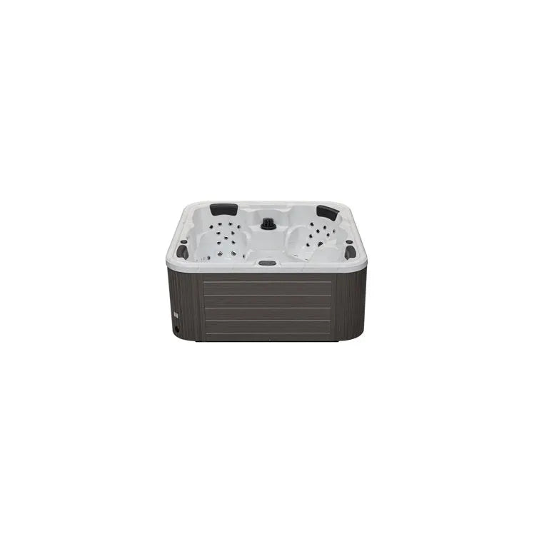 Luxury Spas 61 – Jet Acrylic Square Hot Tub with Ozonator in Gray