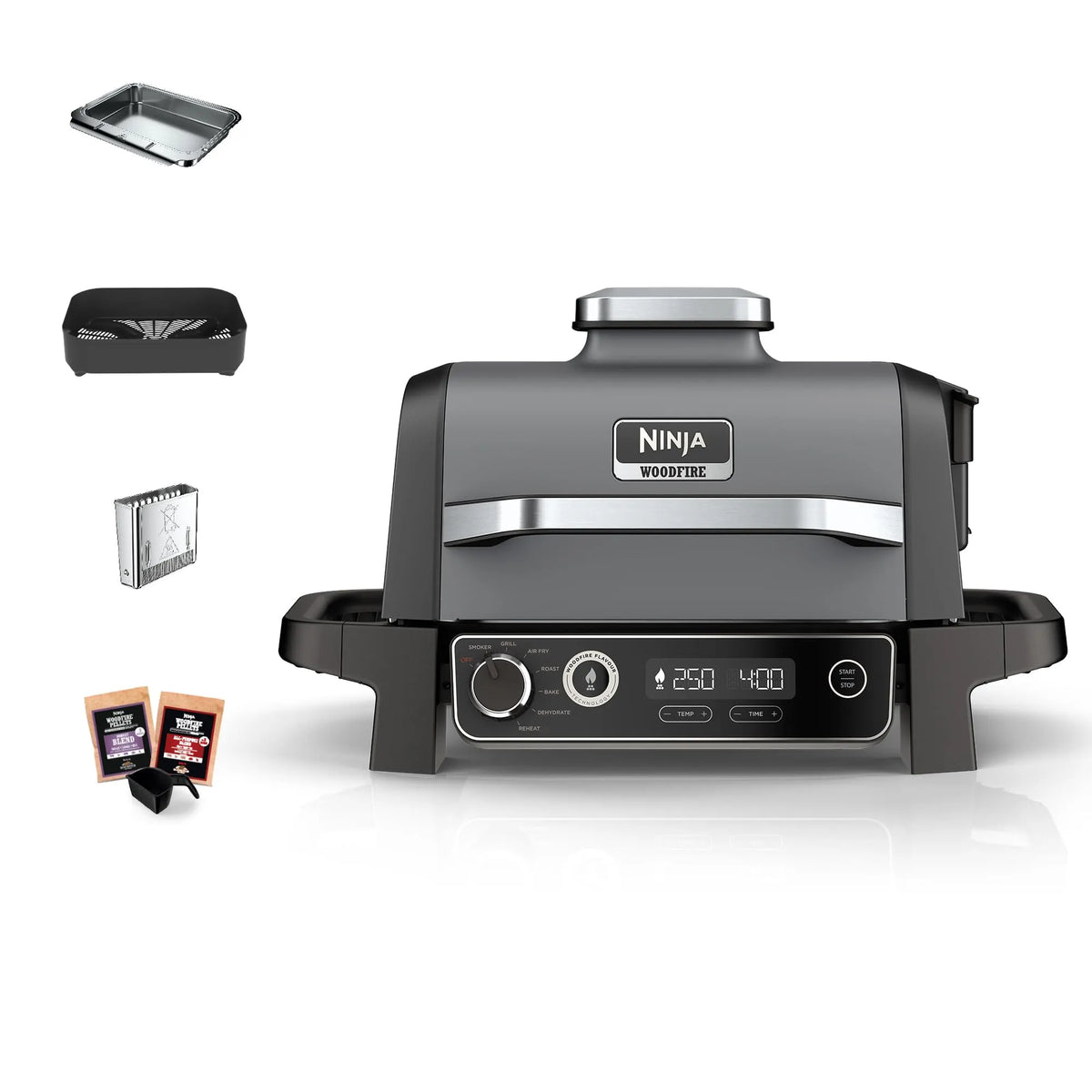 Ninja Woodfire Electric BBQ Grill & Smoker 7-in-1 Outdoor