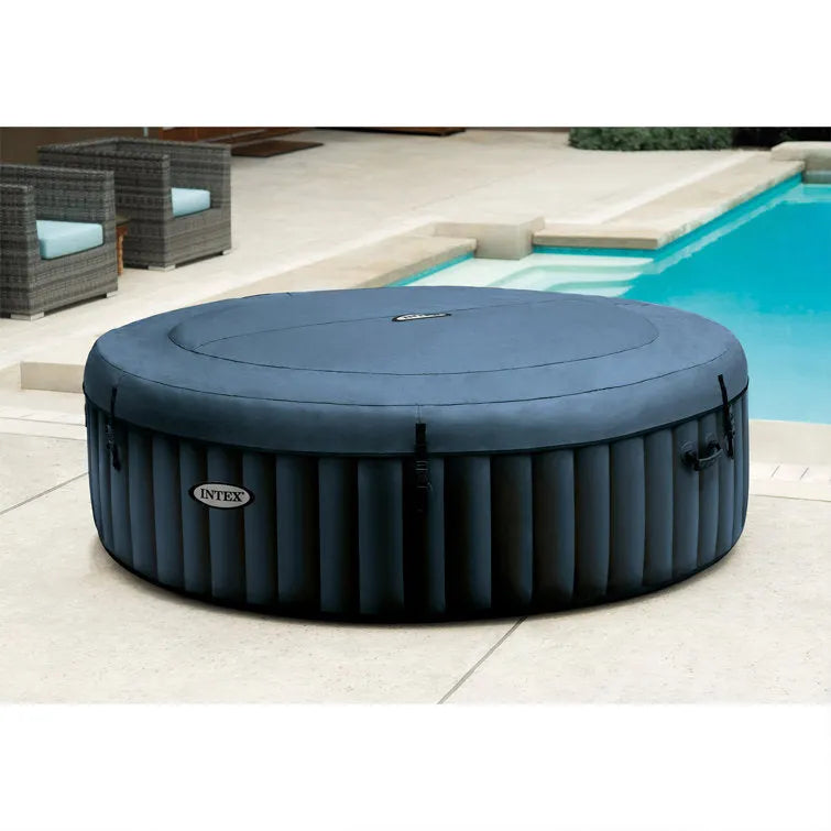Intex 6 Person Pop Up Hot Tub Bundled W/ Purespa Slip-Resistant Seats (4 Pack)