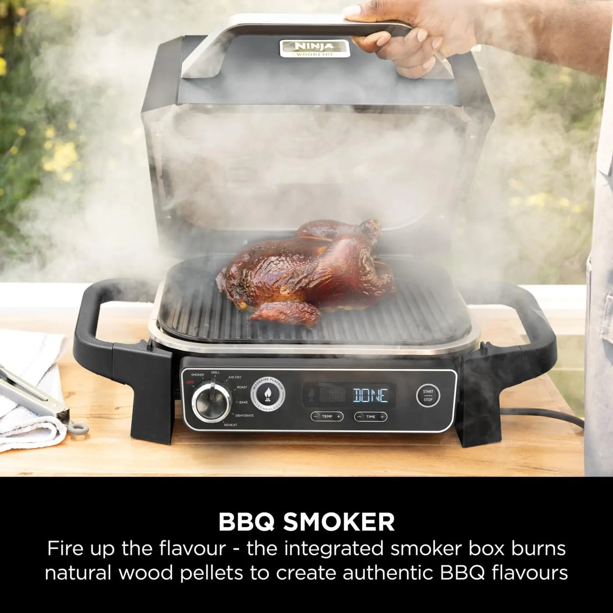 Ninja Woodfire Electric BBQ Grill & Smoker 7-in-1 Outdoor