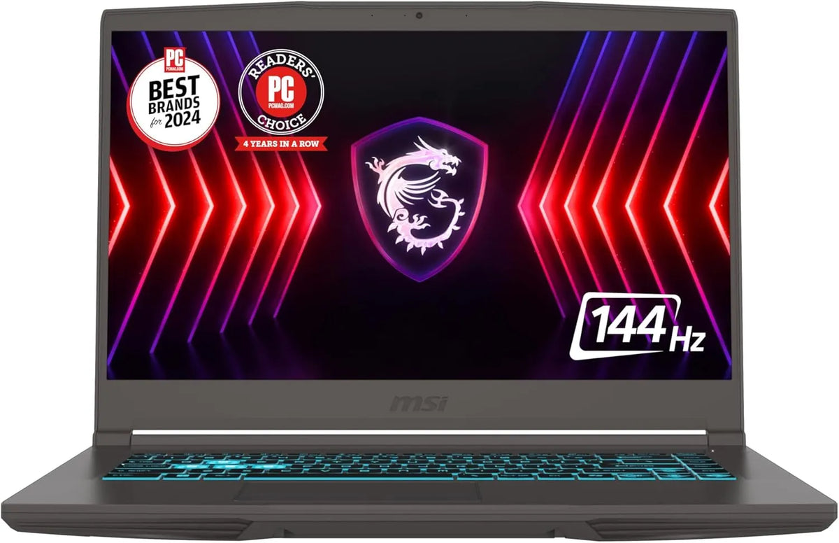 MSI Thin 15 15.6” 144Hz FHD Gaming Laptop: Intel Core i5-12450H