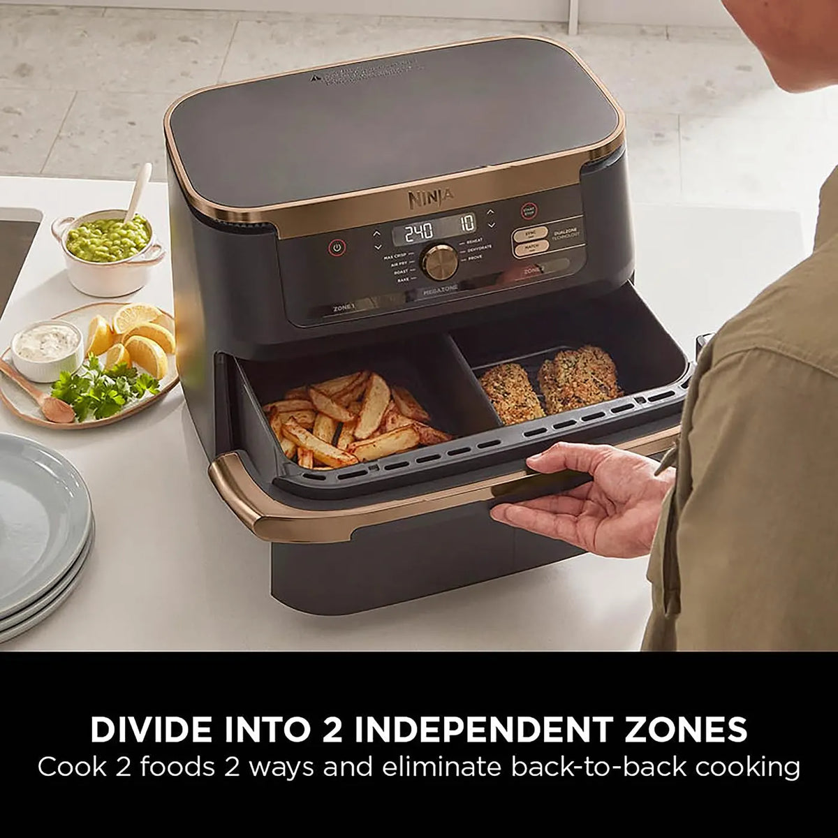 Ninja Foodi FlexDrawer Dual Air Fryer 10.4L 7-in-1
