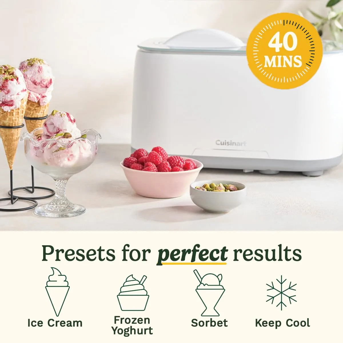 Cuisinart FreezeEase Self-Freezing Ice Cream & Gelato Maker