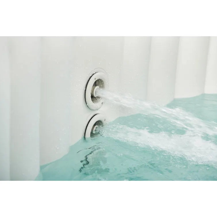 Mspa, Carlton, Muse Series, Self-Inflatable Hot Tub & Spa, Hydromessage Jets & Air Bubble System, Round – 4 Persons