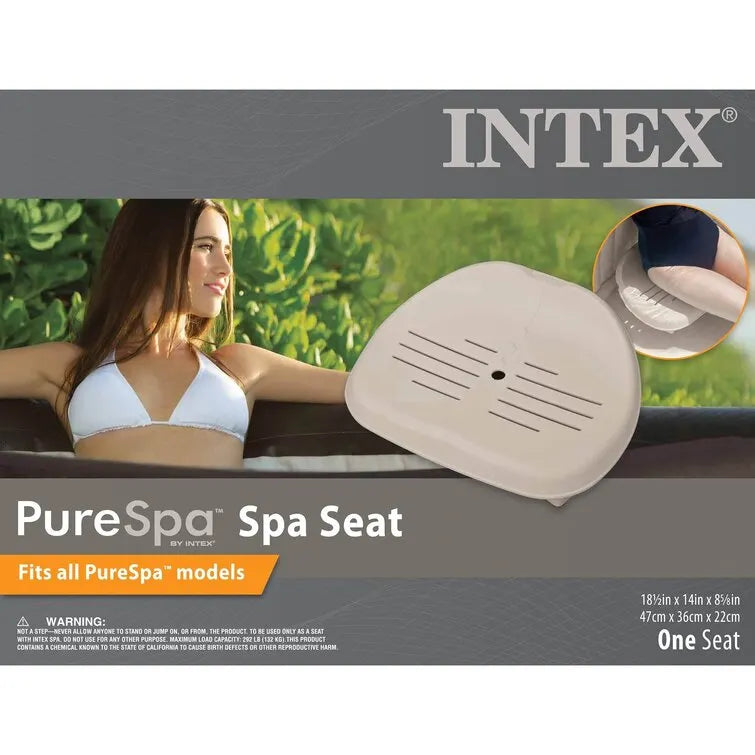 Intex 6 – Person 170 – Jet Vinyl Round Inflatable Hot Tub in Gray