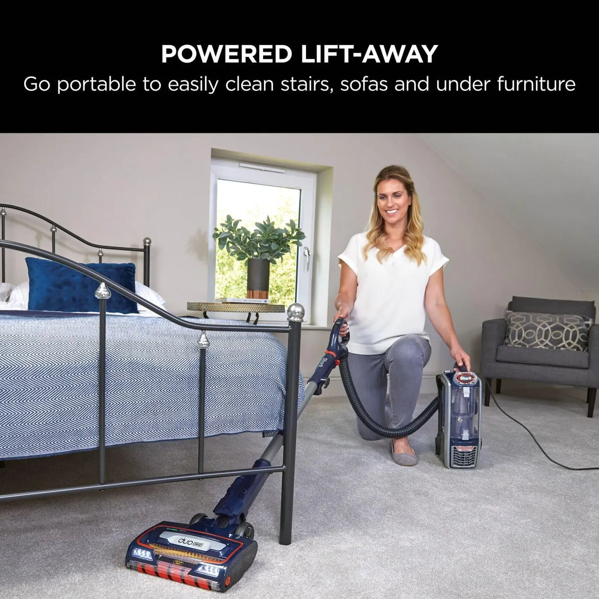Shark Corded Upright Vacuum Cleaner 0.83L with Anti Hair Wrap Technology, DuoClean, Pet Model