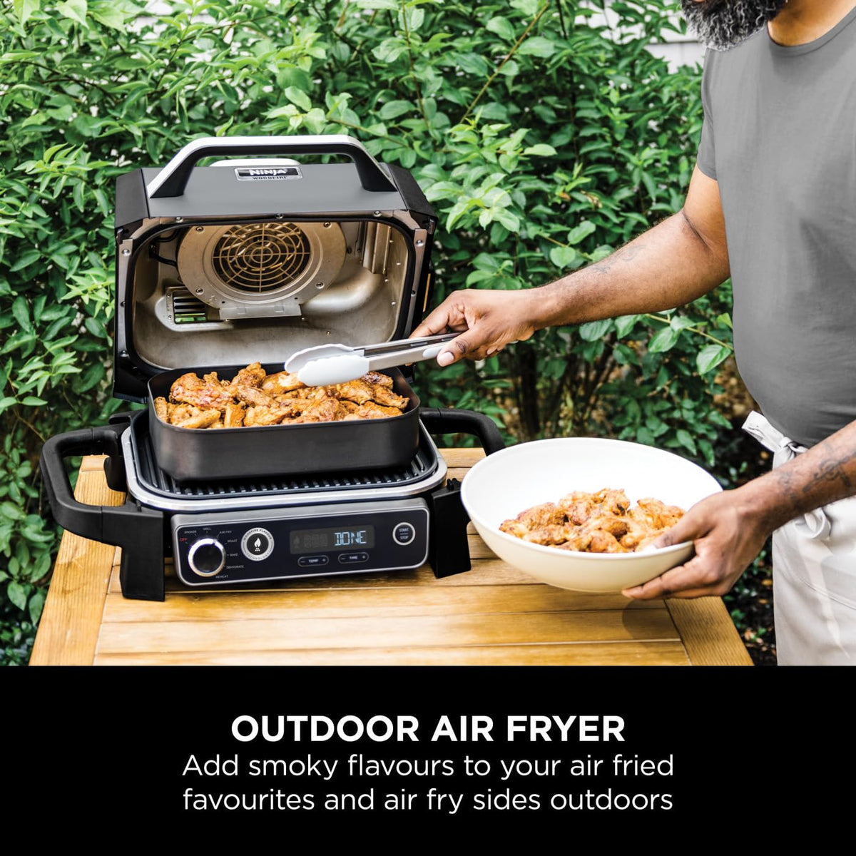 Ninja Woodfire Electric BBQ Grill & Smoker 7-in-1 Outdoor