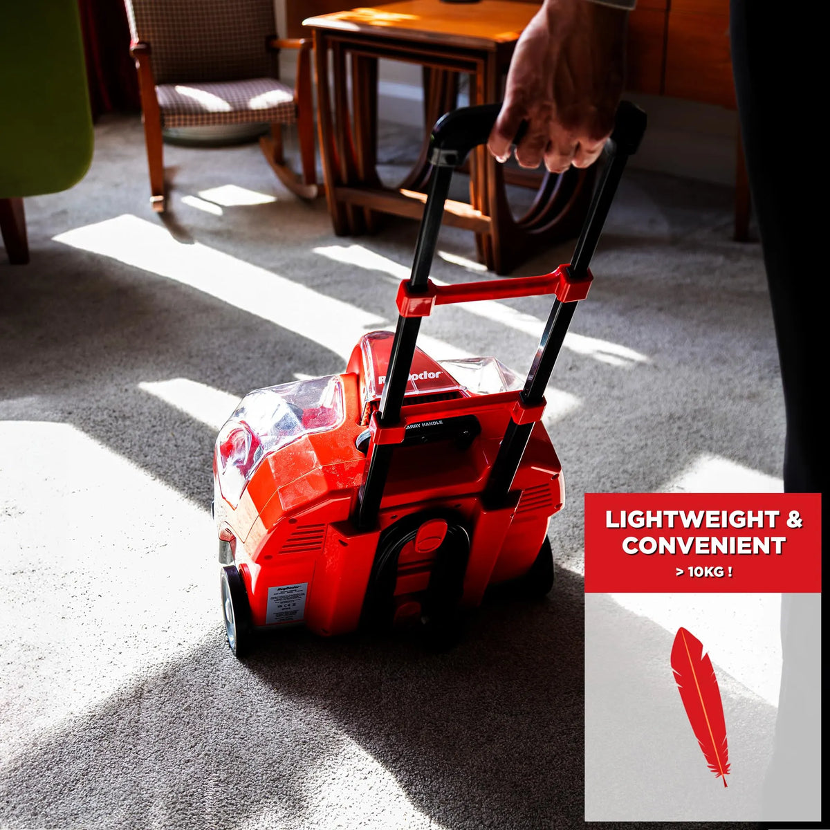 Rug Doctor Portable Spot Cleaner 1100W 1.9L Red/Black