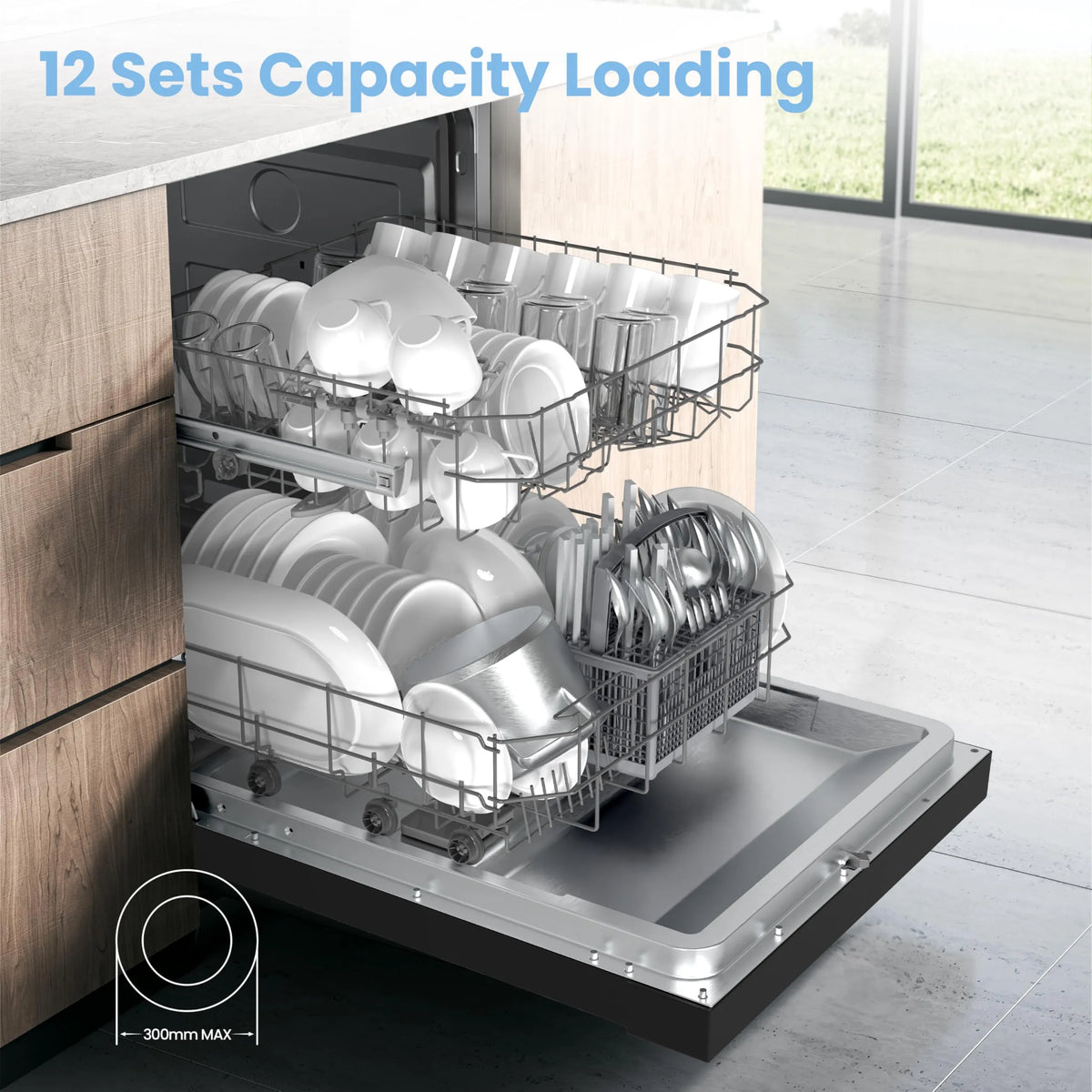 COMFEE' Dishwasher 60cm 12 Place Settings