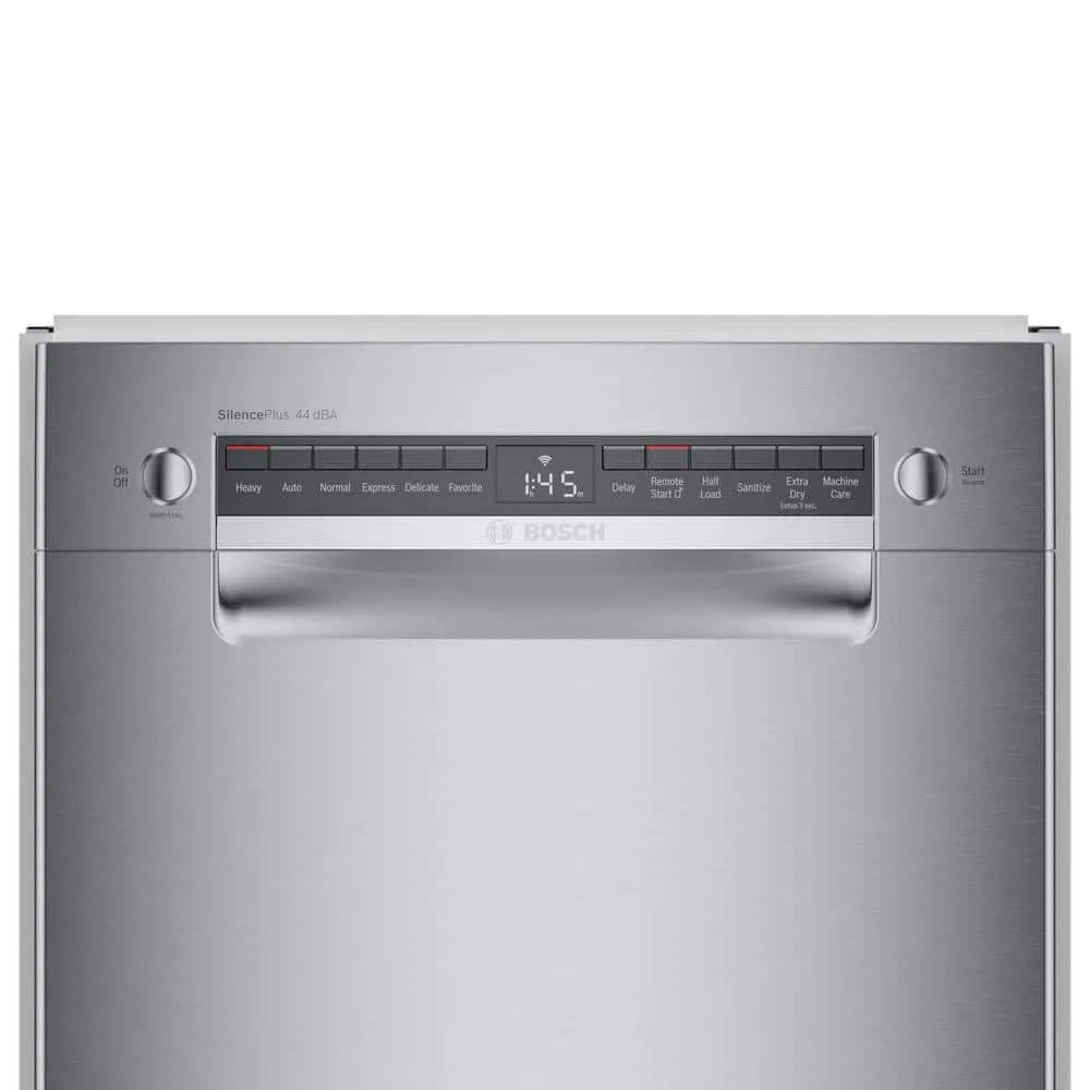 Bosch 800 Series 18 in. ADA Compact Front Control Dishwasher in Stainless Steel with Stainless Steel Tub and 3rd Rack, 44dBA