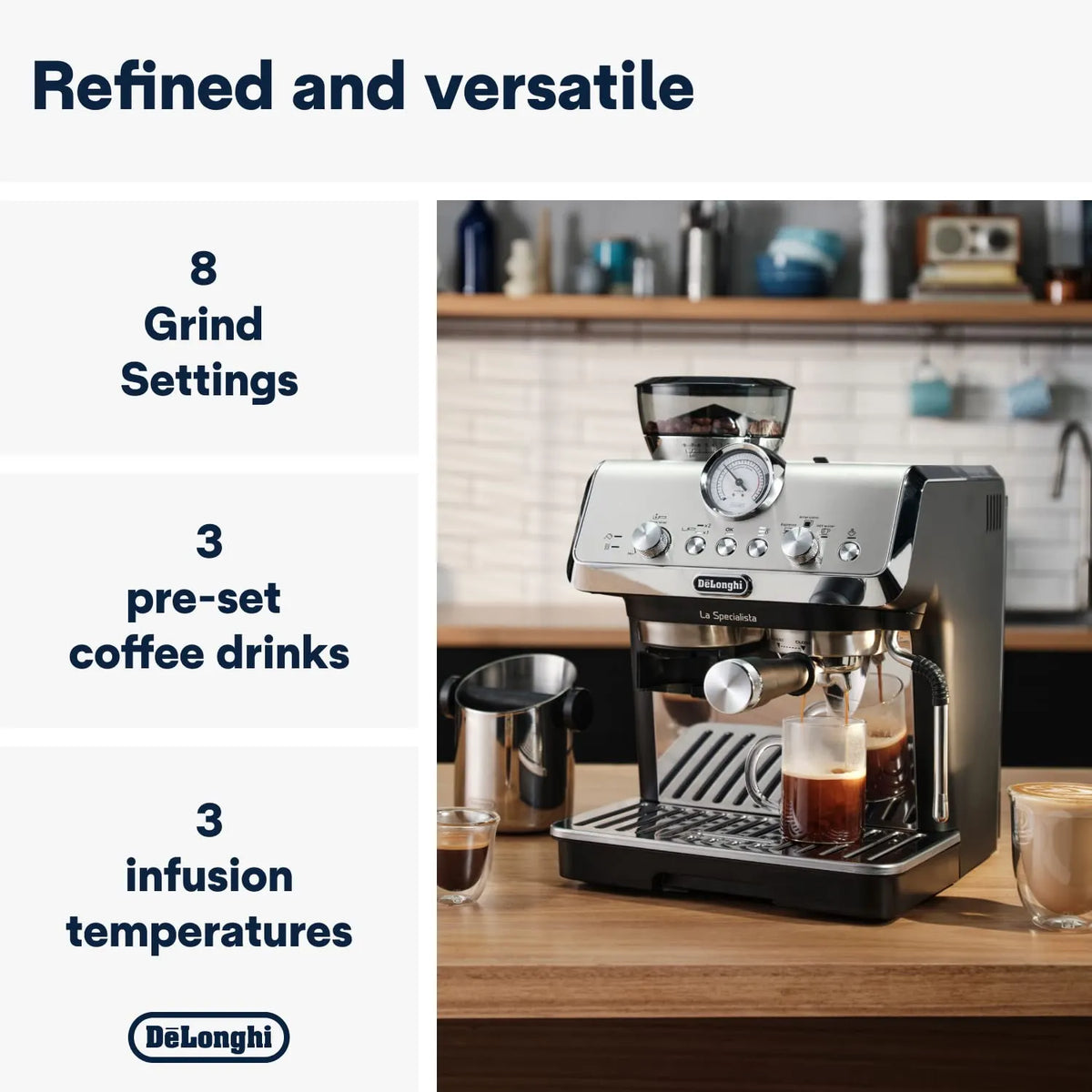 De'Longhi La Specialista Metal Barista Pump Espresso Machine