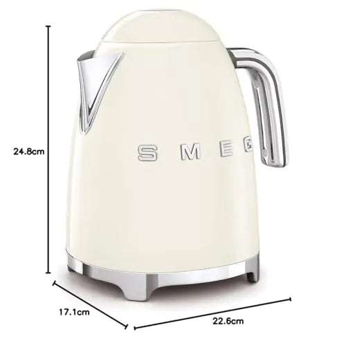 Smeg Retro Style Electric Kettle 1.7L Cream