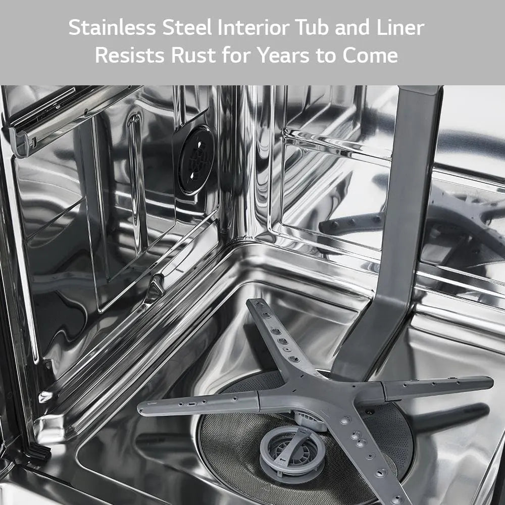 LG 24 in. in Stainless Steel Front Control Dishwasher with NeveRust Stainless Steel Tub and Dynamic Dry