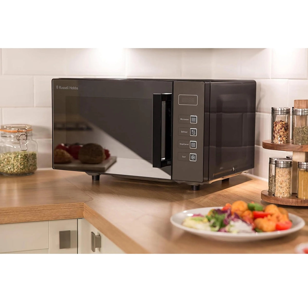Russell Hobbs Digital Flatbed Microwave 23L 800W Black