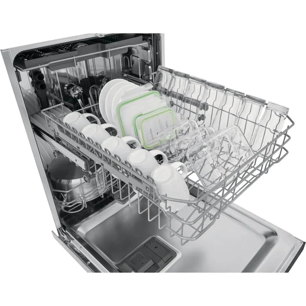 Frigidaire 24 in. Stainless Steel Top Control Built-In Tall Tub Dishwasher with Stainless Steel Tub and 3rd Level Rack, 49 dBA