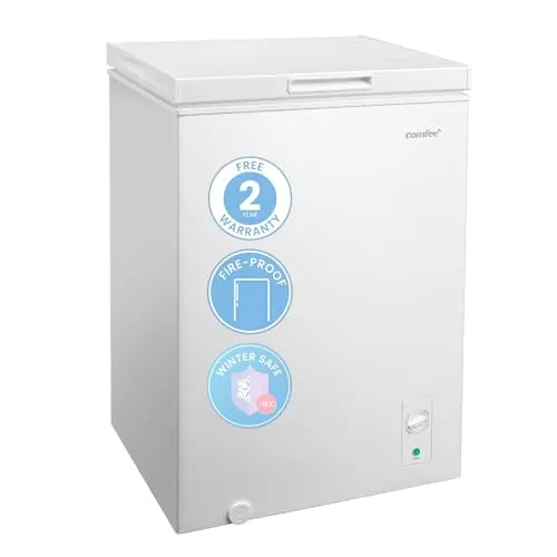 COMFEE' 99L Freestanding Chest Freezer, Convertible, White