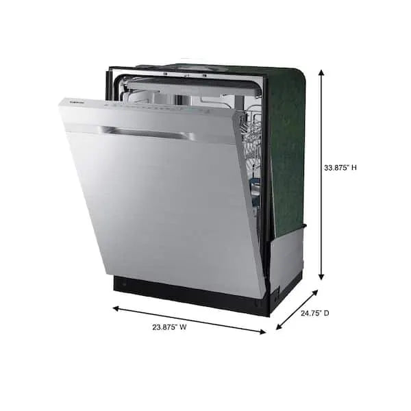 Samsung 24 in. Top Control Tall Tub Dishwasher in Fingerprint Resistant Stainless Steel with AutoRelease, 3rd Rack, 48 dBA