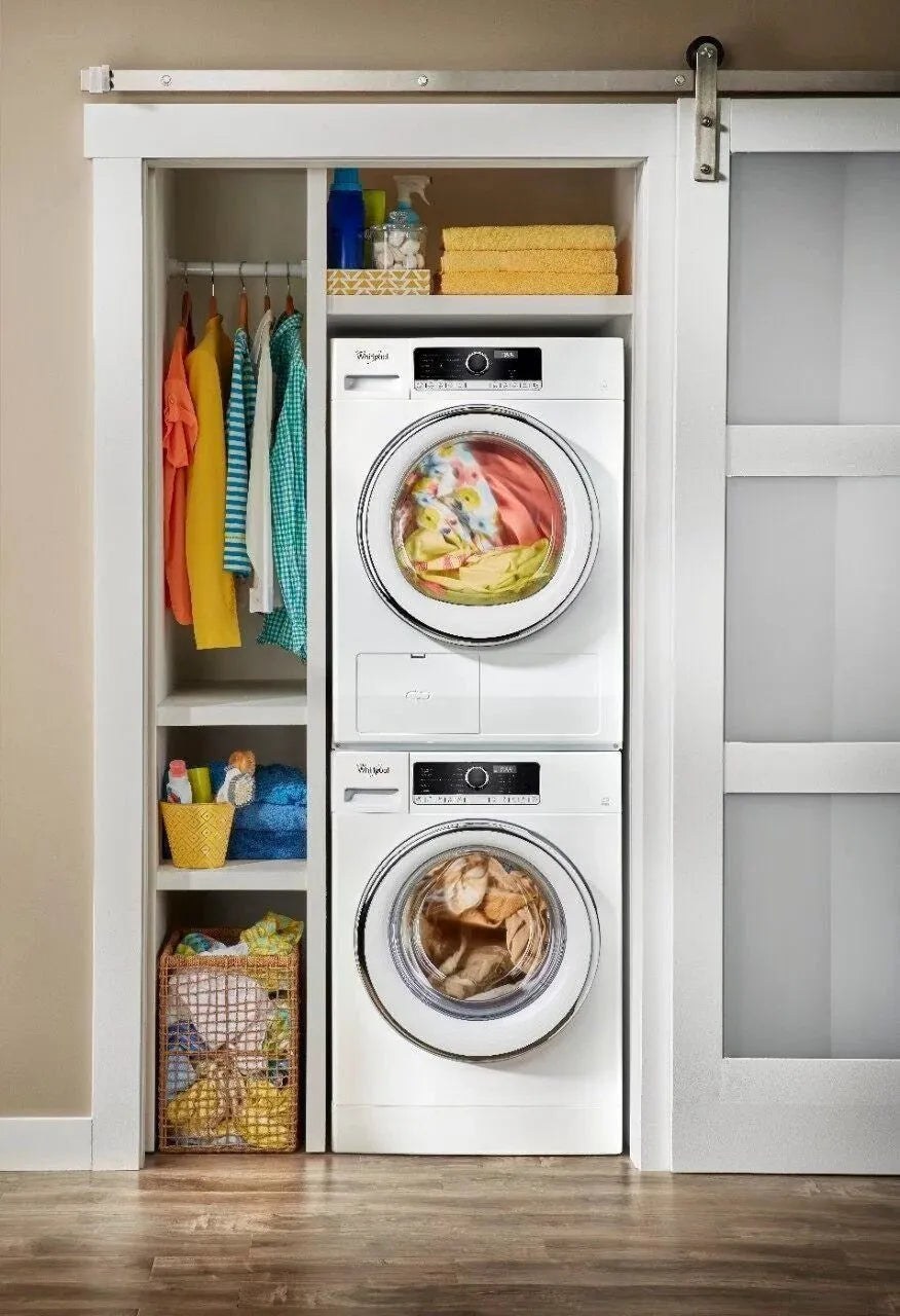 Whirlpool – 2.3 Cu. Ft. High Efficiency Stackable Front Load Washer with Detergent Dosing Aid – White