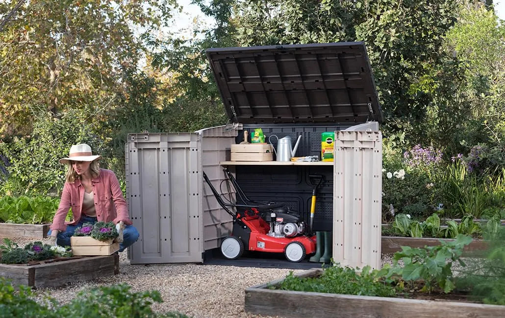 Keter Store-It-Out Max Storage Shed 145.5x82x125 cm Beige/Brown