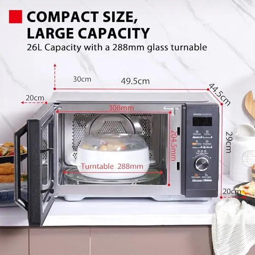 Toshiba 6-in-1 Air Fry Microwave Oven 26 L 900 W Grey
