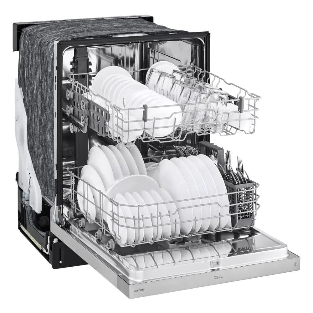 LG 24 in. in Stainless Steel Front Control Dishwasher with NeveRust Stainless Steel Tub and Dynamic Dry