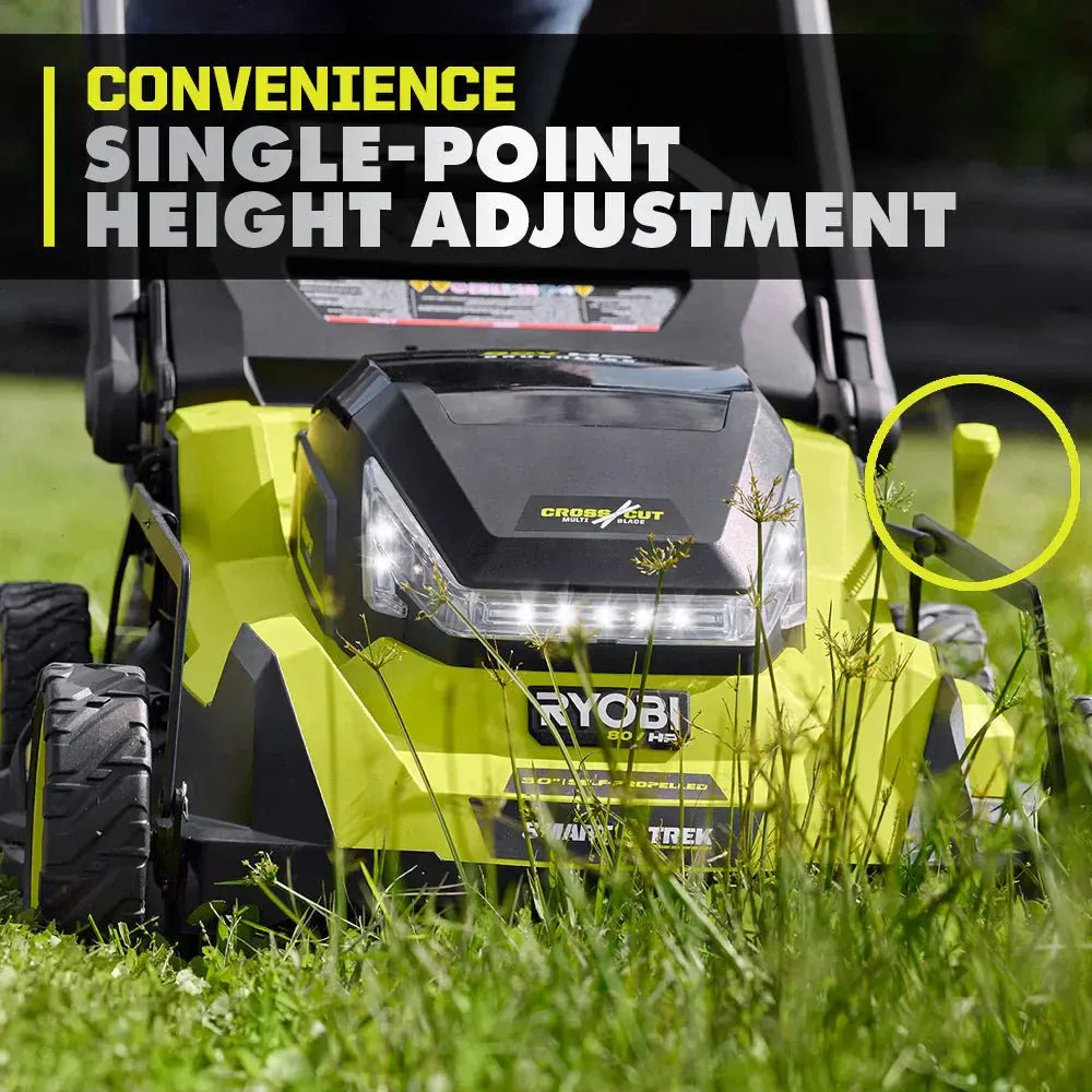 RYOBI 80v Hp brushless 30″ self-propelled dual-blade lawn mower kit