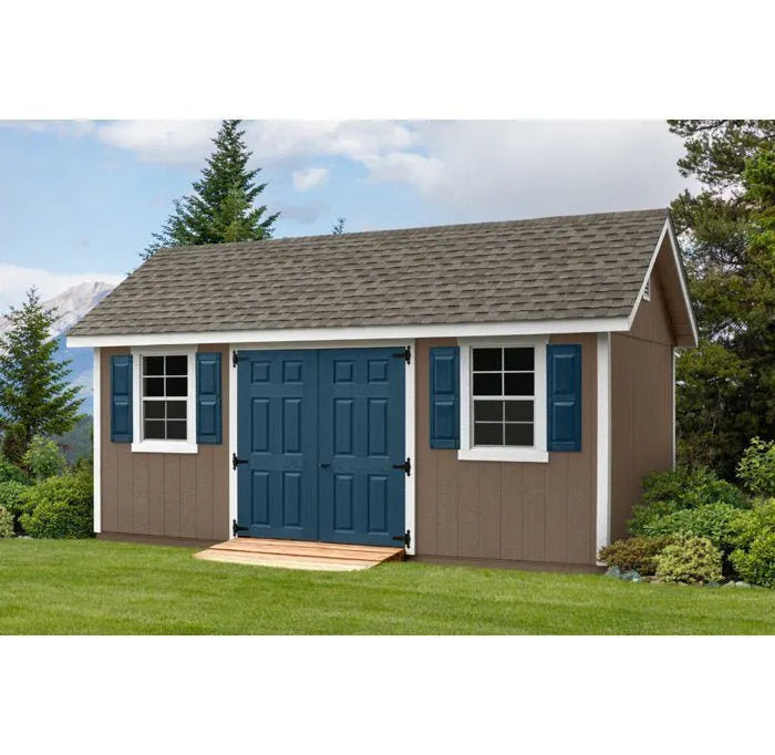 16 ft. W x 20 ft. D Manufactured Wood Storage Shed